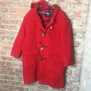 Red Plaid Burberry Women’s Large